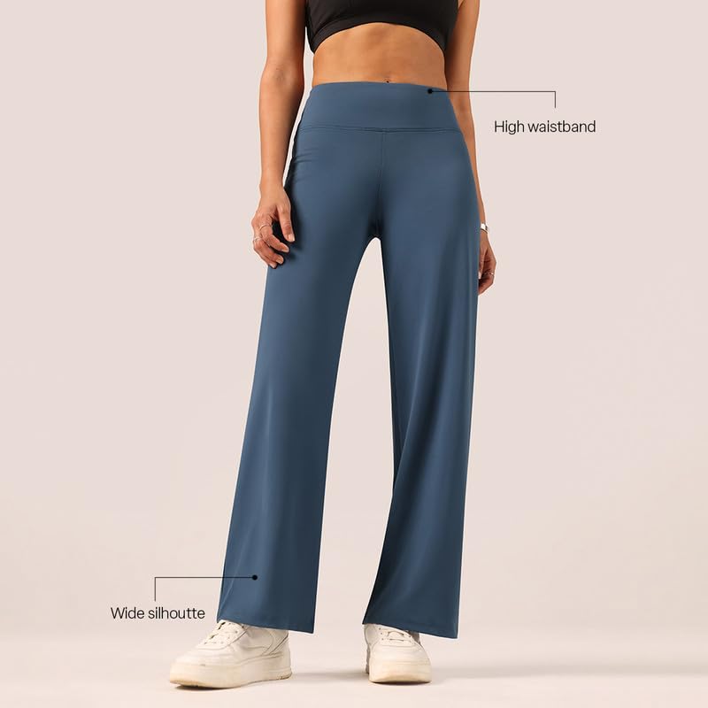 Image of BlissClub Ultimate Wide Leg Pants Lite for Women, Tall (for Women Above 5'5)