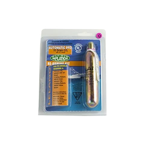 Flowt Inflatable PFD Re-Arm Kit, 33 Gram Manual, Brown Cover