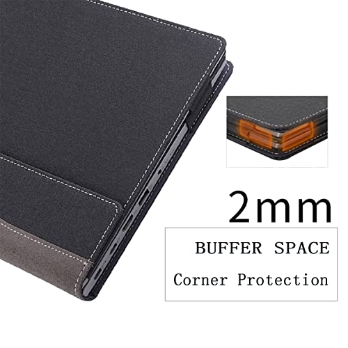 Laptop Cover for 16 Inch Samsung Galaxy Book3 Pro/Galaxy Book3 Pro 360/Galaxy Book 3 Ultra Case，PU Leather Laptop Bag Protective Shell Accessories (Dark Grey) by forubar - Image 5