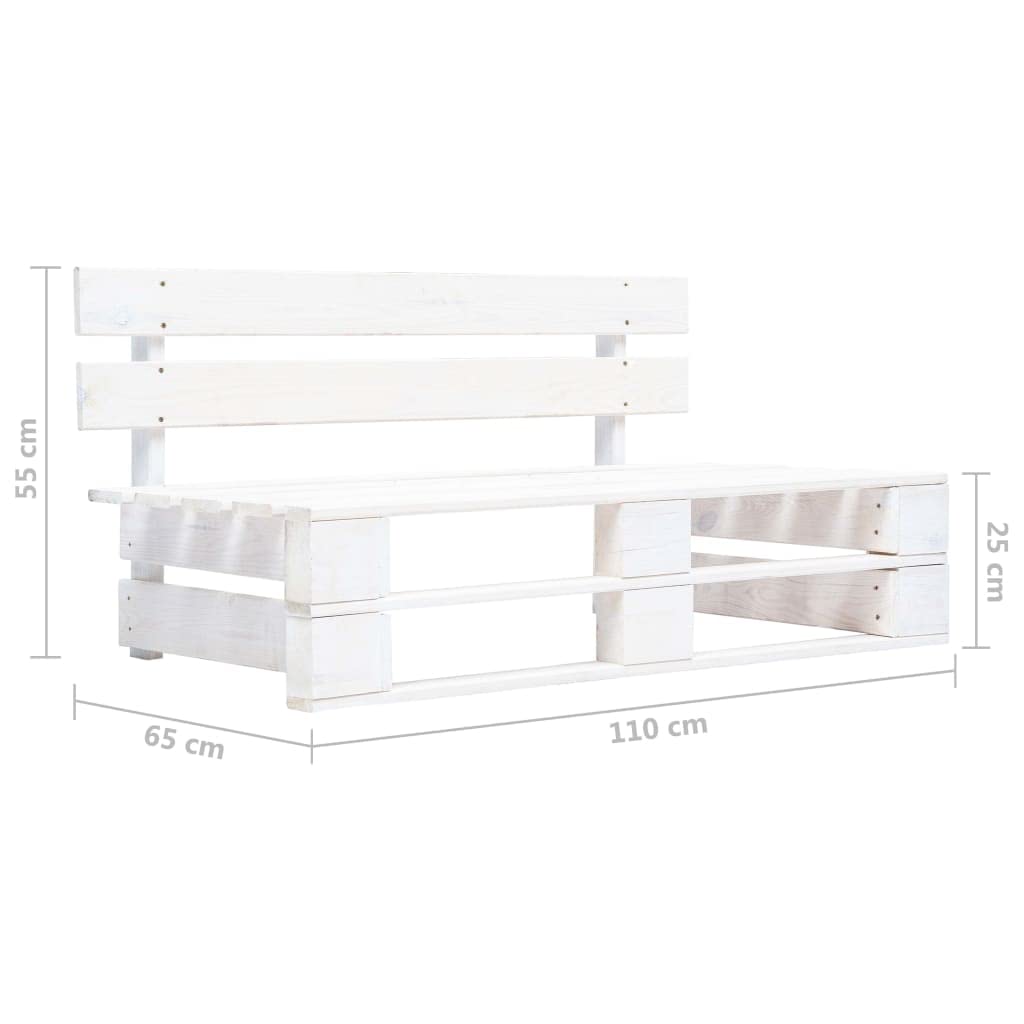 vidaXL Ogrodowa sofa środkowa z palet, impregnowane drewno sosnowe