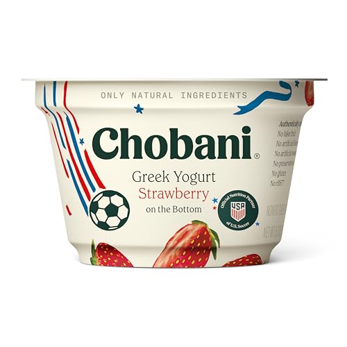 Chobani® Non-Fat Greek Yogurt Strawberry on the Bottom 5.3oz