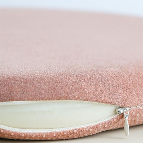 Coussin de chaise rond en mousse à mémoire de forme amovible lavable - 5