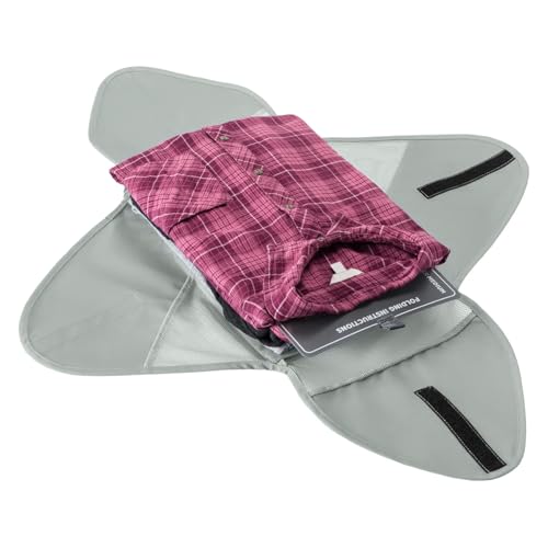 Eagle Creek Pack-It Original Garment Folder - Travel Garment Bag with Compression Wings to Maximize Luggage Space - Convenient Top Handle - Quick Drying Material - Storm Grey - Medium2