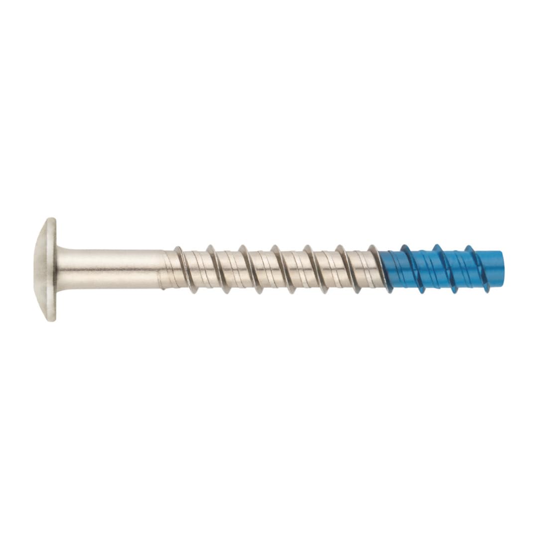 INDEX A PERFECT FIXING - TXT06050 [TXT] Tornillo para hormigón de fijación directa, Homologado, Cabeza truss y Huella TX50, Bimetal, Medida: Ø6 x 50, Caja de 50 unidades