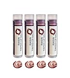 Tinted Lip Balm by Sky Organics - 4 Pack Raisin Color - With Beeswax, Coconut Oil, Cocoa Butter,...