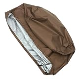 PHENOFICE Funda Para Mesa De Jardín Redonda Para Muebles De Exterior Resistente A La Intemperie Fácil De Limpiar