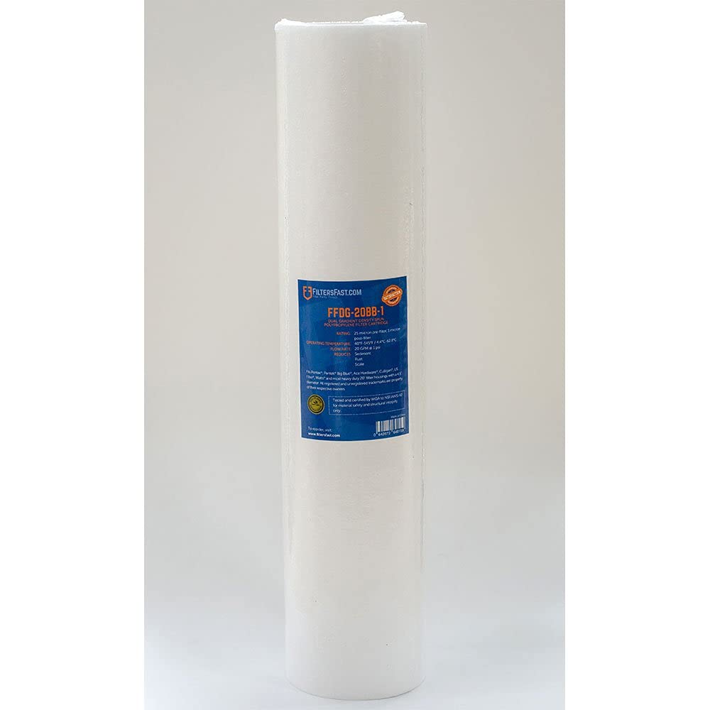Filters Fast FFDG-20BB-1 Compatible Replacement for Pentek DGD-2501-20 Water Filter Cartridge, 20-Inch
