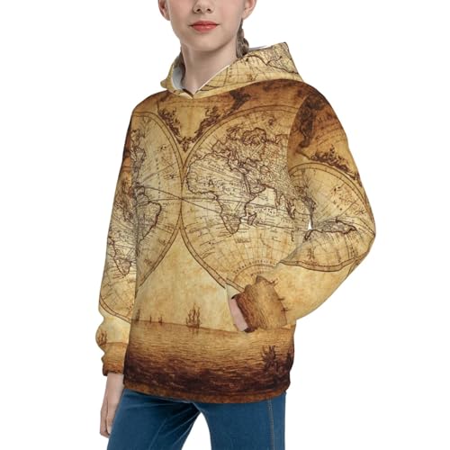 Watercolor Bee Honey Honeycomb Bee Kid Hoodies Boys Sweatshirts Girls Pullover with Pocket2