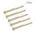 uxcell M8x110mm Furniture Screw Hex Socket Machine Screws Zinc Plated Fasteners Bolts Half Thread Carbon Steel 5Pcs