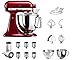 Produktbild KitchenAid 5KSM175 Liebesapfel Rot STARTER PAKET inkl. Gemüseschneider Zusatztrommeln (NEUES MODELL) und Standardzubehör Dein Einstieg in die KitchenAid Welt