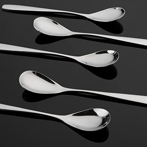 Utensili Legno Fatti A Mano Set 3 Cucchiaini In Legno Naturale - Manico Lungo 20 Cm, Per Caffè, Tè, Dessert Set Cucchiaini Legno 20 Cm