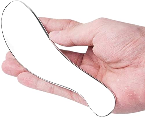Image of Stainless Steel Gua Sha Massage Tools | Facial & Body Scraping Tools for Skin Lifting, Contouring and Soft Tissue Therapy