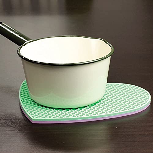 Image of Silicone Trivet for hot Dishes Pots and Pans Our Decorative Table Mats can be Used as Pot Holders and Oven Mitts Coasters Jar Openers (Pack of 4 Multi)