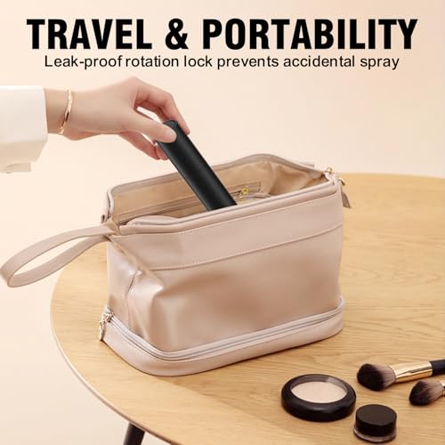 10ml Refillable Travel Perfume Spray Bottle - Portable Cologne Atomizer with 3 Transfer Tools, Leak-Proof - Travel Essentials for Men & Women, Matte Black - Image 6