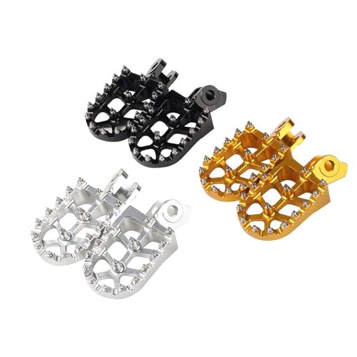 Cale-pieds moto CNC argent pour vos trajets de route - 4