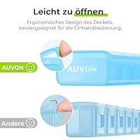 AUVON Tablettenbox 7 Tage mit Müheloses Öffnungsdesign, BPA-freier – Ansicht 4
