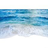 Eawfgtuw For 3D For Wall Mural Decal - Waterproof PVC Floor and Wall Sticker for Home, Bathroom, Kitchen Decor (86 x 53 cm)(0)