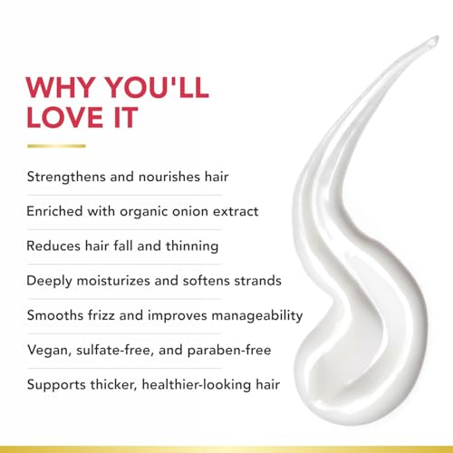 Image of KT Professional Organic Onion Conditioner - Nourishing & Strengthening Hair Care with Natural Extracts Soft & Manageable Hair 250ml