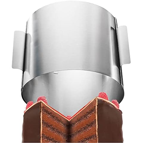 4smile Tortenring verstellbar hoch 15cm - Edelstahl Backring verstellbar - Backform hoch für die einfache Zubereitung von Creme-, Schicht- und Motivtorten Cover