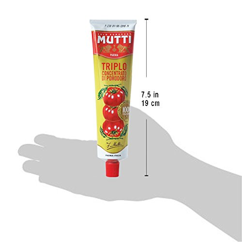 Mutti Triple Concentrated Tomato Paste (Triplo Concentrato), 6.5 oz. Tube |2 Pack | Italy’s #1 Brand of Tomatoes | Tube Tomato Paste | Vegan Friendly & Gluten Free | No Additives or Preservatives