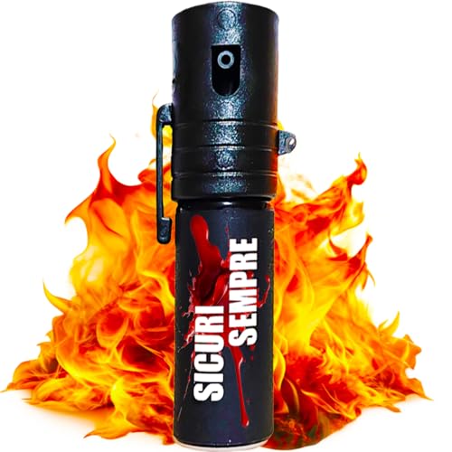 Sicuri SEMPRE - Spray Antiaggressione Pronto all'Uso - Formato Pratico e Facile da Trasportare - Ideale Anche per la Tua Borsa