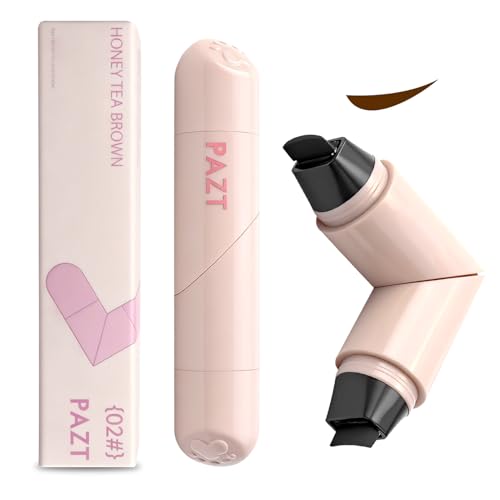 Sello Delineador de Ojos 2 Piezas, Sello Eyeliner Ojos Waterproof Doble Punta con Eyeliner Stamp y Lápiz de Ojos Waterproof, Tinta de Secado Rápido, para Fiestas, Viajes, Día de Trabajo, Bodas, Citas