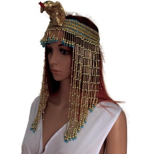 Bandeau serpents dorés pour soirée déguisée et accessoires photo de mythologie
