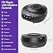 Gueray CD Player Portable Boombox Radio CD Players with Speakers Home Audio FM Radio AUX Input Support Headphones Playlist Mode PROG Playback for Outdoor Indoor Audiobooks (Power adapter not included)