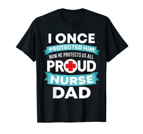 Hombre Orgulloso enfermera papá apoyo RN hijo Camiseta
