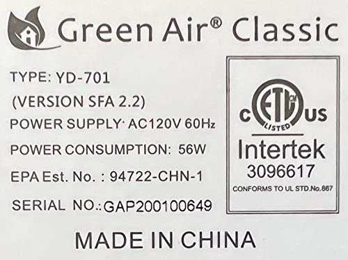 Green Air Classic Air Purifier Ozone Generator #TOP1