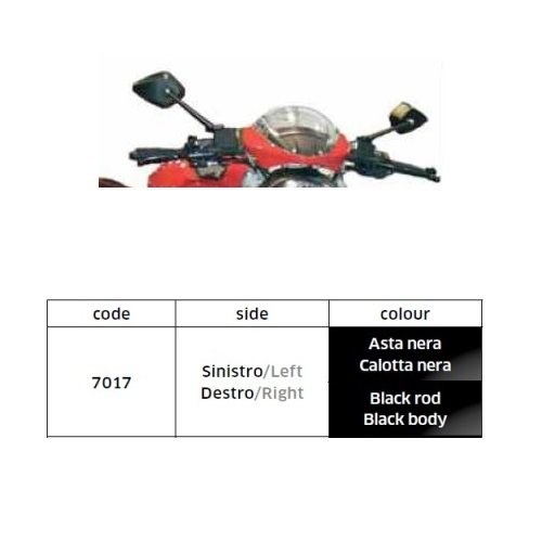 DUCATI SCRAMBLER 800 MACH 2.0 2019-2019 COPPIA SPECCHIETTI DA MANUBRIO OMOLOGATI RETROVISORE PER MOTO FAR IN ALLUMINIO + KIT MONTAGGIO M8