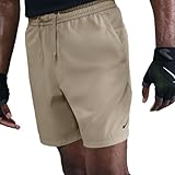 Nike Form Vielseitige Dri-Fit Herrenshorts Ohne Futter (Ca. 18 cm), Desert Khaki/Black, DV9857-251, S