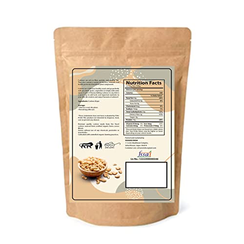 Image of Flavourica 100% Natural Premium 5Kg Whole Cashews | Whole Crunchy Cashew | Premium Kaju nuts | Nutritious & Delicious | Gluten Free | Source of Minerals & Vitamins