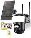 Upgraded 4G LTE Cellular Security Camera Outdoor System, No WiFi 4MP Solar Powered Security Camera Outside, 2K Color Night Vision for Surveillance Home, PIR Motion Detect, 2-Way Talk with SIM Card