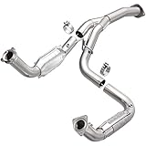 MagnaFlow Direct-Fit Catalytic Converter OEM Grade Federal/EPA Compliant 21-252 - Stainless Steel 3in Main Piping, 40.6in Overall Length, Post Converter O2 Sensor - Domestic Truck OEM Replacement
