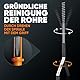 Meisterfaktur Rohrreinigungsspirale 3.0 [30m] - extrem lang - Ideale Abflussspirale für schwere & tiefe Verstopfungen - Die Rohrspirale für echte Selbermacher! (30m - 1,25cm)