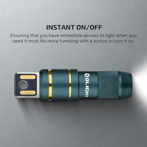 Image of OLIGHT IMINI 2 EDC Rechargeable Keychain Flashlight, 50 Lumens Compact and Portable Mini LED Keyring Lights with Built-in Battery Ideal for Everyday Carry and Emergencies (Dream Blue)