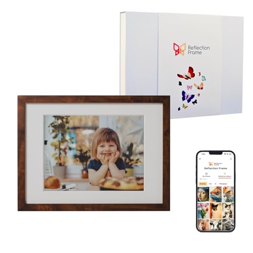Reflection Frame Cordless Digital Photo Frame 13.3 Inch ePaper Display Tap-to-Print Technology Wall Art Frame for Any Place and Everyone