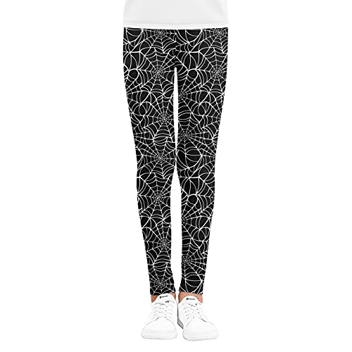 Kids Toddler Baby Girl Halloween Leggings Clothes Pumpkin/Spider Web/Stripe Long Yoga Pants Trousers for Little Girls