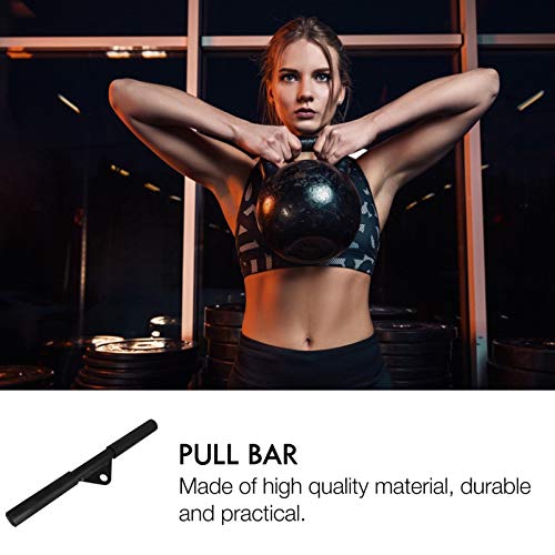 VOSAREA Barra de puxar bíceps faça-você-mesmo para fitness, barra reta, conjunto de cabo, barra reta