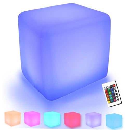 Veilleuse LED carrée blanche 5W avec télécommande et charge USB iplusmile - 6