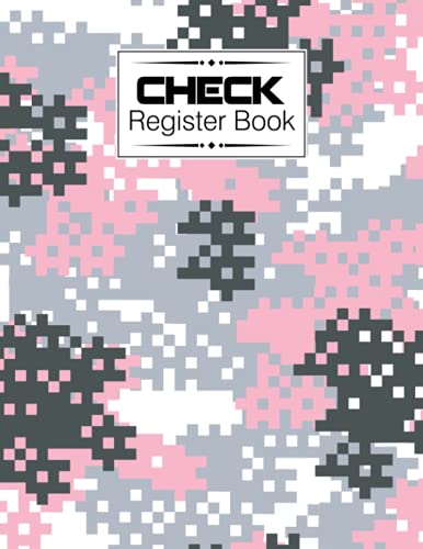 Check Register Book: Premium Camo Print Cover Check Register Book, Payment Record Accounting Ledger Book, 120 Pages, Size 8.5" x 11" by Maike Kohl