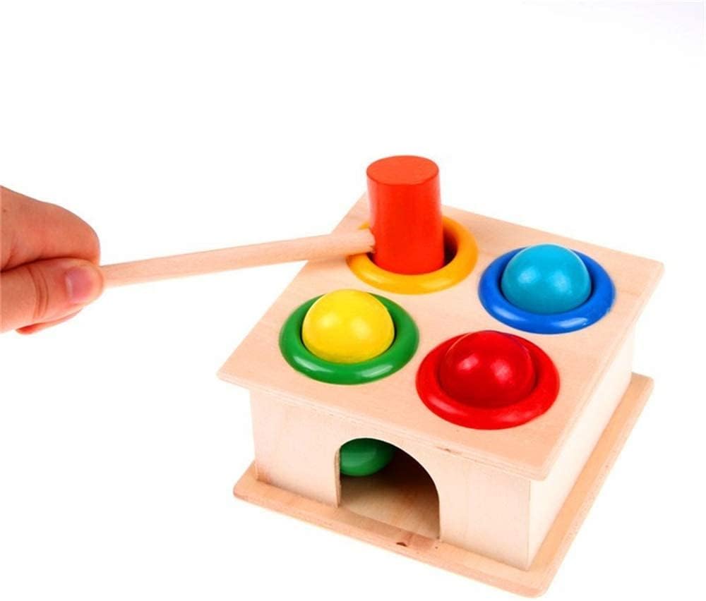 Toy LandEarly Educational Wooden Hammer Case Toy Knock Pounding Bench for Kids