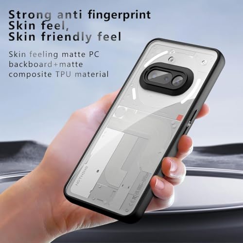 Image of REALCASE Clear Case for Nothing Phone 3a 5G | Transparent Hard PC Back & Soft TPU Bumper | Not Yellowing Shockproof Protective Case Slim Fit Thin Cover for Nothing Phone 3a 5G