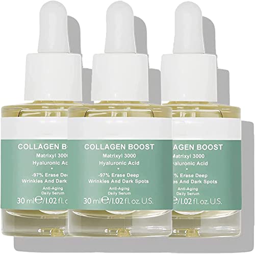 Advanced Collagen Boost Anti Aging Serum, Advanced Collagen Boost Anti Aging Serum, Advanced Deep Anti-Wrinkle Serum, Reduces Wrinkles Face Serum,for All Skin Types,30 ML. (3 PCS) Cover