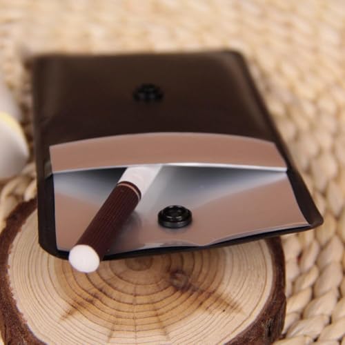 2PCS Portable Pocket Ashtrays - Compact Fireproof Cigarette Butt Holder - EVA Outer Layer with Fireproof Sponge & Aluminum Foil Lining - Smell Proof Portable Ashtray for Travel Camping (Black 65×55mm) - Image 5