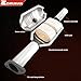 Catalytic Converter Kit for Baja 2003-2006 & Forester 1999-2005 & Impreza 1999-2005 & Legacy Outback 2000-2005 & Saab 9-2X 2005-2006 2.5L H4 engine, Repklace OE 44110FA010 642291 54573 EPA Compliant