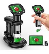 Microscopes IMICHI microscope for children with LCD screen 1000X large magnification clear image, ...