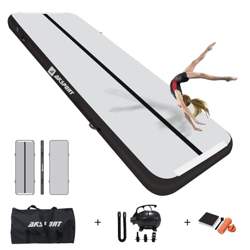 Tapis gonflable de gymnastique amortissant pour entraînement de gym
