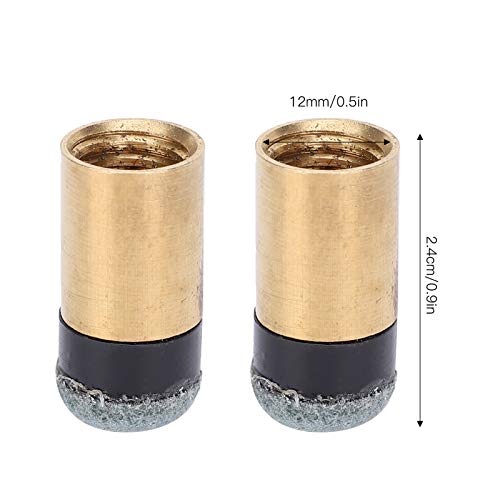VGEBY Puntas de Taco de Billar para Billar, reemplazos de Puntas de Taco de Billar con Casquillos de Palo de Taco 10 Piezas 12 mm / 13 mm